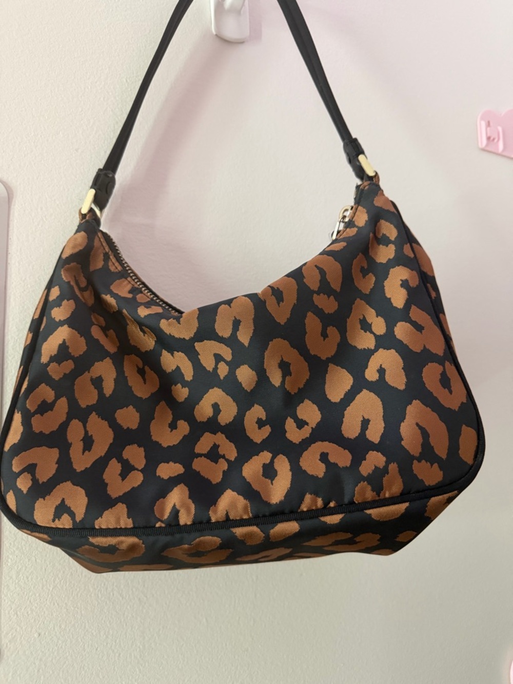 Kate Spade the little better sam Leopard nylon small shoulder bag - Picture 2 of 3